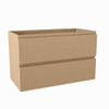 Mondiaz HAY wastafelonderkast - 80x40x50cm - 2 lades - softclose - Oro SW1015809