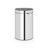 Brabantia Touch Bin Afvalemmer - 40 liter - kunststof binnenemmer - brilliant steel SW1117327