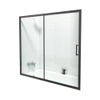 FugaFlow ID06 Quick Fit Badwand - 2 delige schuifdeur - 170x150cm - 6mm veiligheidsglas - anti kalk - mat zwart SW999903