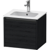 Duravit Ketho.2 wastafelonderkast 51x42x44cm geschikt voor 1 waskom Spaanplaat Eiken (zwart) Mat SW772851