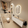 MONDIAZ TURE-DLUX 120cm toiletmeubel Talc. EDEN wastafel Frappe positie midden. Met 1 kraangat. SW1102609