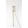 Fortifura Calvi glijstangset met staafhanddouche, gladde doucheslang PVD Geborsteld Messing PVD (Goud) SW816256