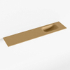 Mondiaz EDEN Fontein - 100x23x0.9cm - wasbak Rechts - zonder kraangaten - voor toiletmeubel - Solid surface - Oro SW1026229