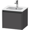 Duravit Ketho.2 wastafelonderkast 51x42x44cm geschikt voor 1 waskom Spaanplaat Grafiet Mat SW772984