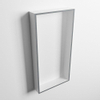 MONDIAZ EASY Nis - 59.5x29.5cm - geschikt voor in- of opbouw - 1 vak - kleur Plata | Talc SW1017075