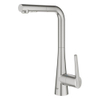 GROHE Zedra Keukenkraan - l uitloop - supersteel geborsteld SW479457