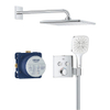 GROHE QuickFix Precision SmartControl inbouw douchesysteem met Vitalio Rain Mono 310 Cube hoofddouche chroom SW1120186