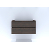 HR badmeubelen Infinity Wastafelonderkast - 100x44.8x55cm - 2 lades - greeploos - carbon SW748898
