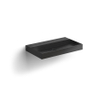 Clou Wash Me wastafel 70x42x8cm zonder plug Keramiek Zwart mat SW440842