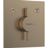 Hansgrohe Duoturn E inbouwkraan voor 2 functies brushed bronze SW918712