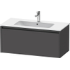 Duravit Ketho 2 wastafelonderbouwkast met 1 lade 101x48x44cm met greep antraciet grafiet mat SW771785