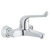 GROHE Euroeco veiligheids wandkraan met koppelingen chroom 0438110
