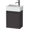 Duravit Ketho 2 wastafelonderbouwkast met 1 deur 36.4x23.8x44cm links, met greep antraciet grafiet supermat SW772969