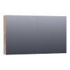 BRAUER Dual Spiegelkast - 120x70x15cm - 2 links- rechtsdraaiende spiegeldeur - MFC - Almond SW486488