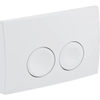 Geberit Delta25 bedieningsplaat - 2-toets spoeling - ronde knoppen - Alpien wit SW730486