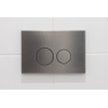 QeramiQ Push Metal Bedieningsplaat - voor Geberit UP320 inbouwreservoir - dualflush - ronde knoppen - metaal gunmetal SW706198