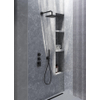 Hotbath Gal IBS40 regendoucheset inbouw - 2 functies - 35cm wandarm - 22cm vierkante hoofddouche - Gunmetal geborsteld PVD SW656370