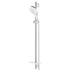 GROHE Rainshower Smartactive 150 Glijstangset - 90cm - ronde handdouche - 3 straalsoorten - gladde doucheslang - met zeepschaal - chroom/moon white SW472415