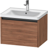 Duravit Ketho 2 wastafelonderbouwkast met 1 lade 63.4x45.5x44cm met greep antraciet noten mat SW773097