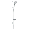Hansgrohe Raindance Select S Unica`s Puro Glijstangset - 3jet - PowderRain handdouche 90cm - Isiflex doucheslang 160cm - zeepschaal - chroom SW204699