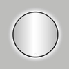 Best-Design Nero Venetië ronde spiegel zwart incl.led verlichting Ø 100 cm SW353585
