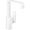 Hansgrohe Metropol wastafelkraan 230 met push open waste m. 120° draaibare uitloop 16.5cm mat wit SW297288