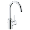 GROHE Eurosmart Cosmopolitan wastafelkraan L-size met afvoerplug met hoge draaibare uitloop chroom SW225263