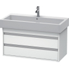 Duravit Ketho Wastafelonderkast 95x44x48cm Standaard greep met softclose spaanplaat wit Mat 0280188