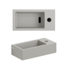Clou Flush 3 fontein 36x18cm met kraangat rechts mat grijs keramiek SW795722