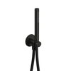 Hotbath Ace Handdoucheset - staafhanddouche - wandsteun met uitlaat - 150cm - doucheslang - zwart geborsteld PVD SW1119265