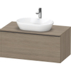 Duravit D-Neo wastafelonderkast 100x45.9x55cm 1 lade Eiken (terra) Mat SW641167