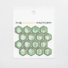 SAMPLE The Mosaic Factory Barcelona mozaïektegel 2.3x2.6x0.5cm Hexagon Geglazuurd porselein Antiek groen met retro rand SW862005