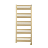 Crosswater MPRO Elektrische handdoekradiator - 115x50cm - 400 Watt - geborsteld messing (goud) SW670260