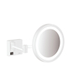 Hansgrohe Addstoris make-up spiegel led 3x vergroting mat wit SW651159