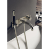 Hotbath Cobber afbouwdeel inbouw douche en badmengkraan automatische omstelinrichting met doucheslang en handdouche geborsteld nikkel SW230500