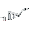 Hansgrohe Talis e afdekset 4 gats badrandcombinatie chroom SW31954