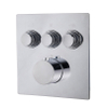 Wiesbaden Caral Klik Pro inbouw thermostatisch douche/badkraan 3 functies met inbouwdeel Chroom SW717736