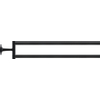 Duravit Starck T Handdoekhouder - 2 stangen - 46.5cm - draaibaar - zwart mat SW297086