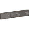 Hansgrohe RainSelect afbouwdeel v. inbouw douchekraan thermostatisch v. 2 functies 45.6x90cm brushed black chroom SW385573