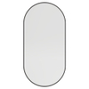 Haceka Deco spiegel - 80x40cm - ovaal - mat zwart SW1102384