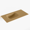 Mondiaz LEX Fontein - 60x30x0.9cm - wasbak Links - zonder kraangaten - voor toiletmeubel - Solid surface - Oro SW1025958