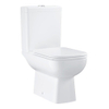 Grohe Start Edgewc pack m. duoblokpot diepspoel rimless inclusief reservoir m. inlaat onderzijde38.4x66.8x82.5cmm. closetzitting m. softclose en quick releasewit SW878153