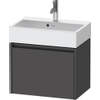 Duravit Ketho 2 wastafelonderbouwkast met 1 lade 58.4x39x44cm met greep antraciet grafiet mat SW773010