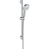 Hansgrohe Croma Select E Multi glijstangset met Croma Select E Multi handdouche 65cm met Isiflex`B doucheslang 160cm wit/chroom 0605307