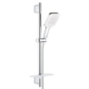 GROHE Vitalio Smaractive 130 Cube Glijstangset - 60cm - vierkante handdouche -3 straalsoorten - gladde doucheslang - met zeepschaal - chroom SW705165