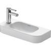 Duravit HappyD 2 fontein met overloop met kraangat rechts 50x22cm met wondergliss wit SW54279