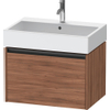 Duravit Ketho 2 wastafelonderbouwkast met 1 lade 68.4x46x44cm met greep antraciet noten mat SW773092