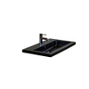 HR badmeubelen Djazz Wastafel - 81x45.5x4cm - 1 kraangat - keramiek zwart mat SW235610