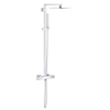 GROHE Cube Regendoucheset Opbouw - hoofddouche 23cm - handdouche staaf - thermostatisch - chroom 0442363