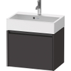 Duravit Ketho 2 wastafelonderbouwkast met 1 lade 58.4x39x44cm met greep antraciet grafiet supermat SW772960